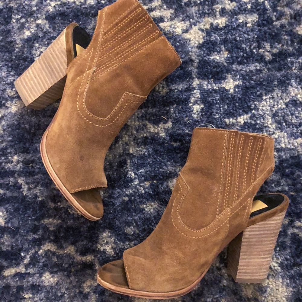 Dolce Vita - Suede Peep Toe Bootie